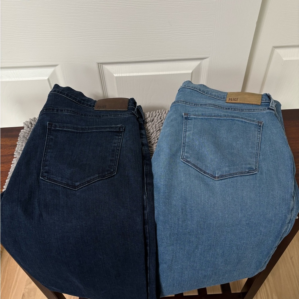 PAIGE Men's Straight Jeans Blue